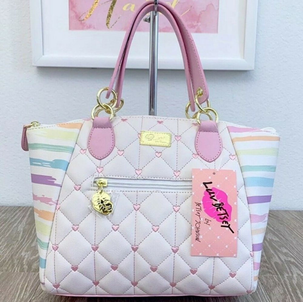 Betsey Johnson Rainbow Kinley satchel